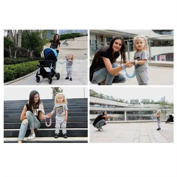 2 mètres avec clé de verrouillage pour nourrissons et tout-petits perdre la laisse avec bracelet cei