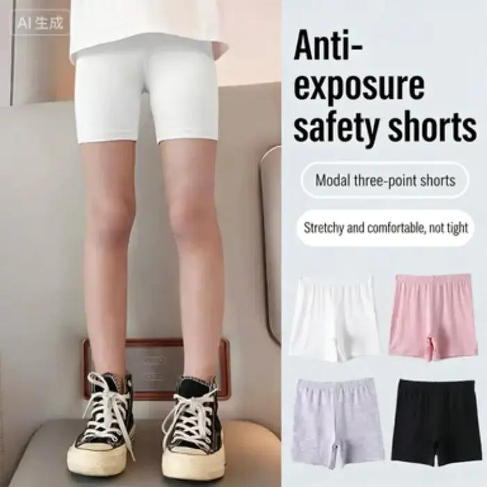 6 pièces Nouveaux shorts en modal pour filles 2026 – Doux, respectueux de la peau, basiques pour l'é
