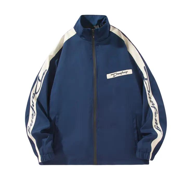 Veste légère à blocs de couleurs pour hommes, voyage décontracté, coupe-vent, résistant à l'usure, t
