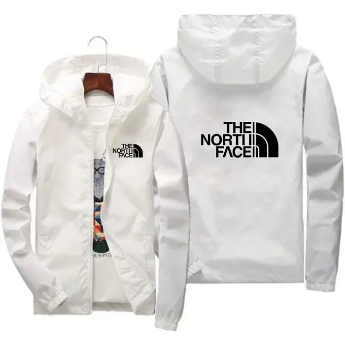 Veste à capuche coupe-vent avec fermeture éclair pour hommes, vêtements de sport de plein air décont