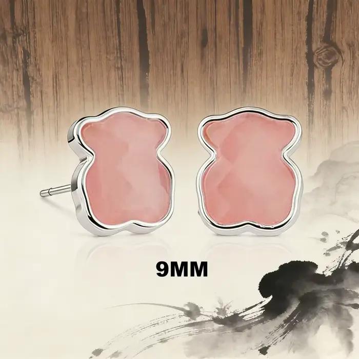 Boucles d'oreilles en forme d'ours à la mode pour femmes, accessoire de bijouterie élégant et polyva