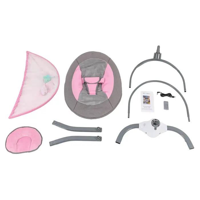 Berceau électrique balançoire pour bébé, berceau à bascule automatique pour bébé de 0 à 18 mois d'âg