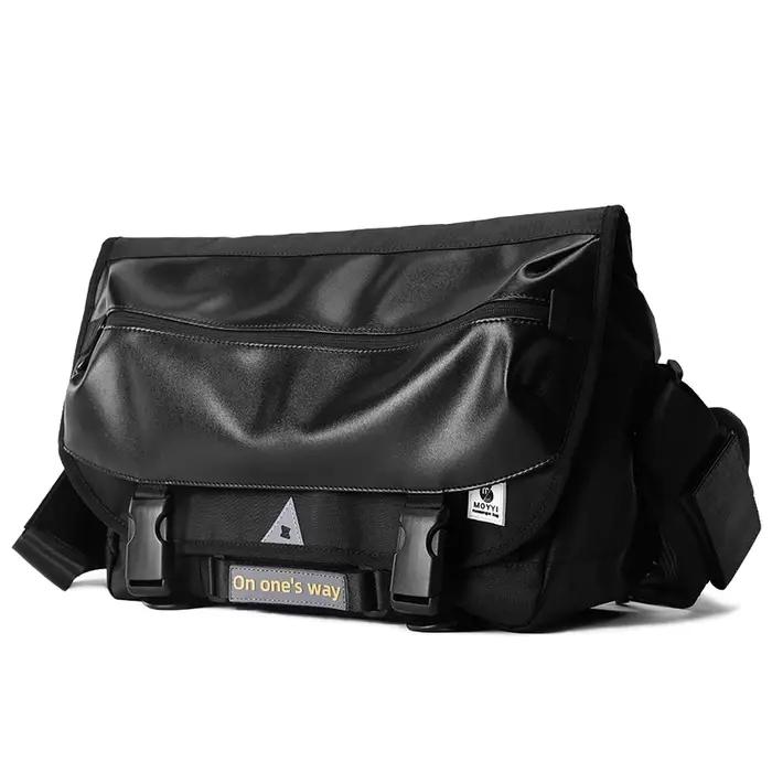 Grand sac à bandoulière étanche pour hommes, sacs de messager, sacs multicouches, conception antivol
