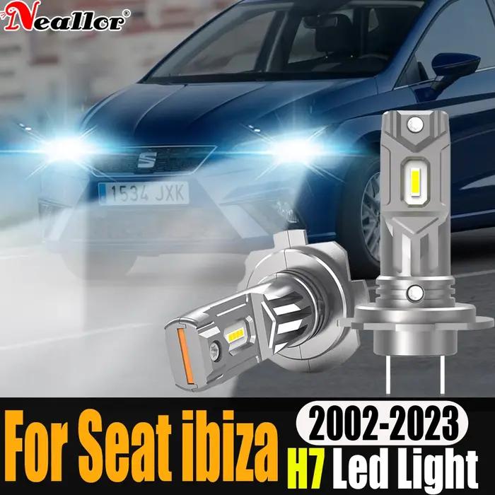 2 phares H7 Led Canbus sans erreur 360 ° Ampoules de voiture 12v 55w, lampes à Diode haute puissan