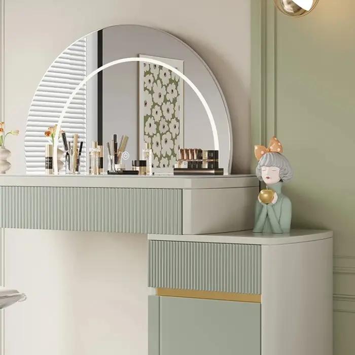 Organisateur moderne rangement vanité Table miroir filles femmes Unique maquillage vanité bureau gai