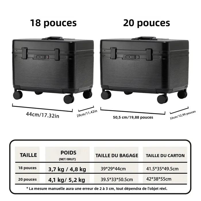 Valise à cadre en alliage d'aluminium