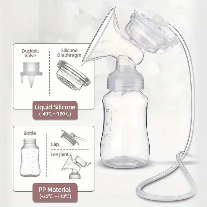 Tire-lait électrique multifonctionnel avec aspiration élevée des deux côtés et fonctionnement silenc