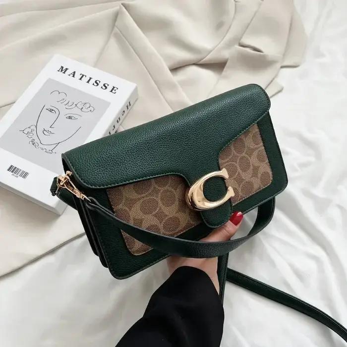 Sac à langer femme 2026 nouvelle mode, petit sac carré imprimé, design contrastant, sac bandoulière