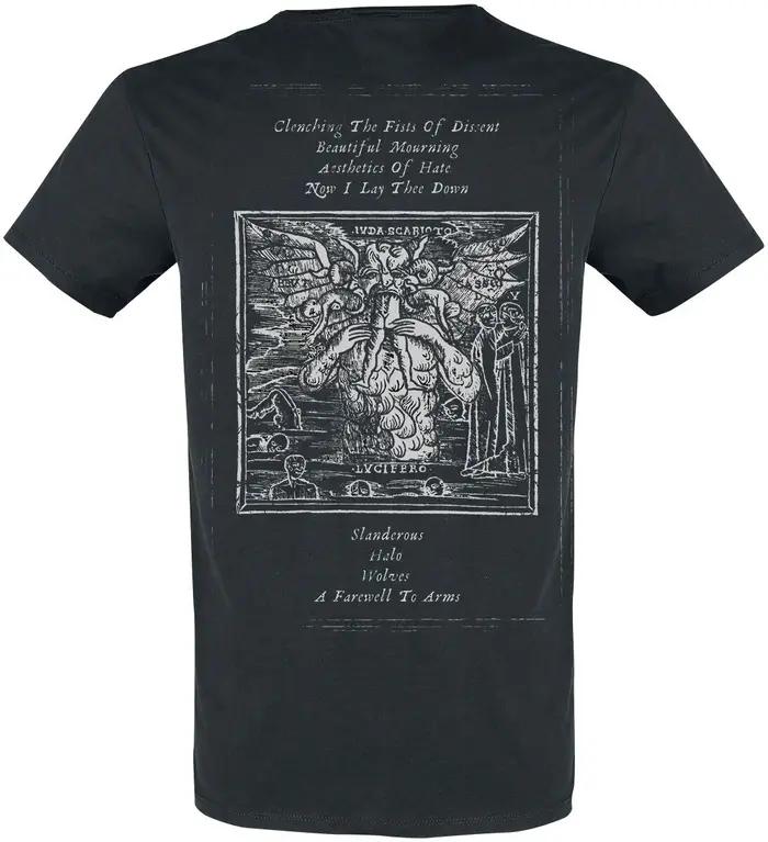 T-shirt en coton imprimé Machine Head The Blackening Skeleton King, style Thrash Metal, streetwear u