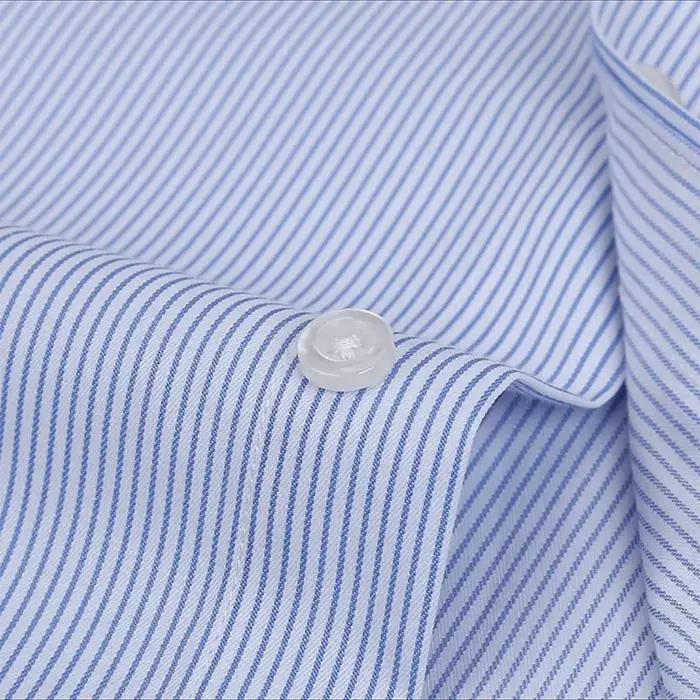 Chemise d'été à manches courtes pour hommes, mince, sociale, professionnelle, formelle, rayée, décon