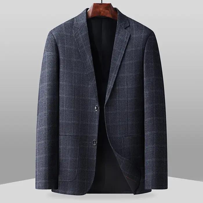 Nouvelle Veste de Costume Homme Coupe Slim 2026 - Couleur Unie Classique Chic Décontracté Formel