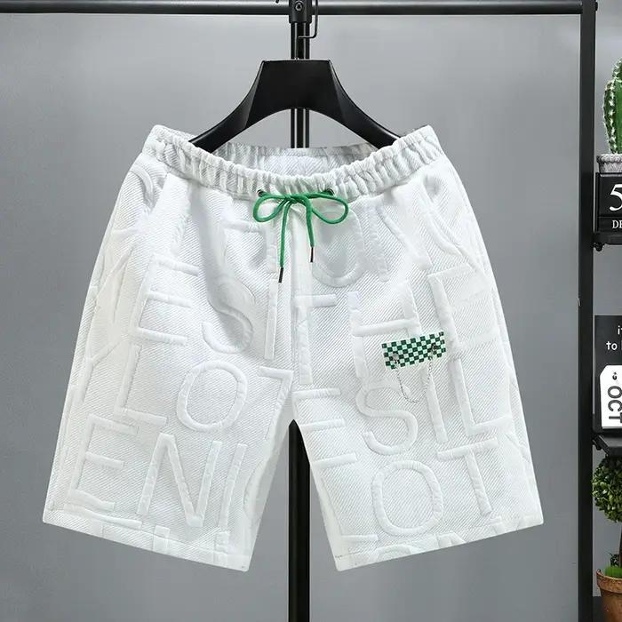 Short tricoté pour hommes, nouvelle mode, confortable, taille élastique, vêtements, pantalon court r