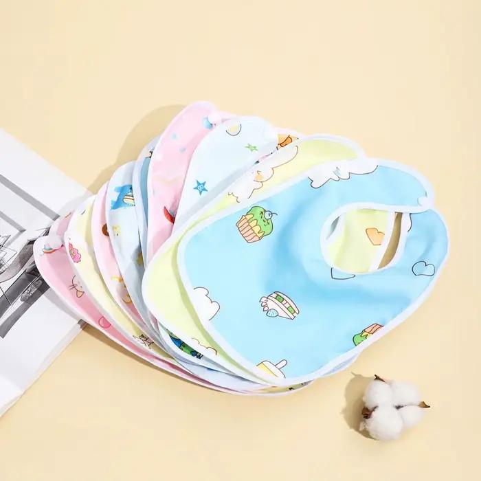 Bavoirs imperméables en coton pour bébé, 4/6/8/10 pièces, vêtements d'alimentation pour enfants, Pro