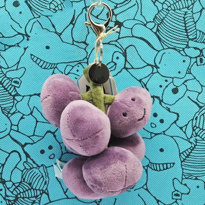 Nouveauté 2026 JC Fun Bestseller – Pendentif en peluche fruit – Raisin, Avocat, Poire, Fruit du drag