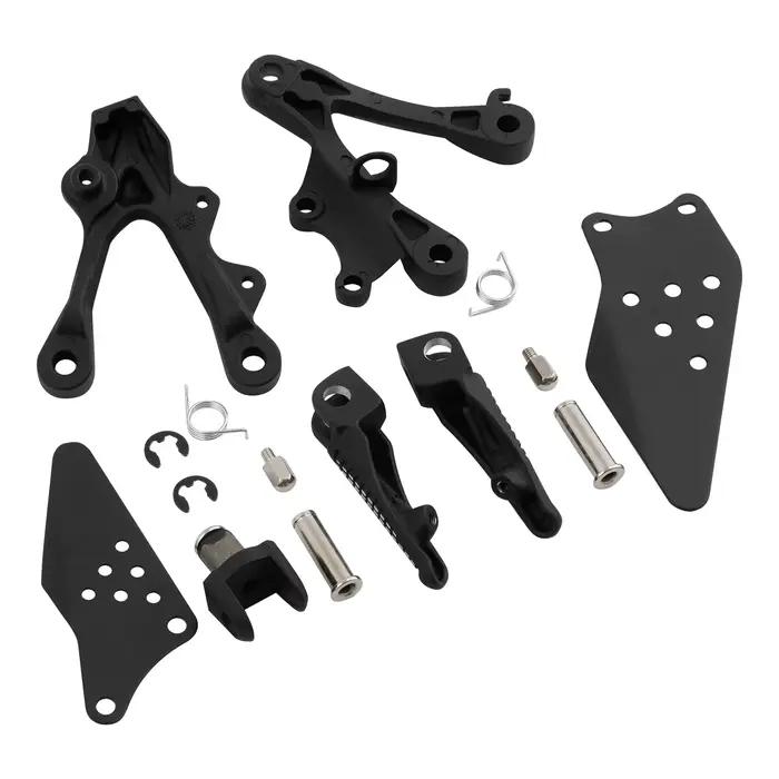 Jeu de supports de repose-pieds avant pour moto KAWASAKI Ninja ZX6R 2009-2018 ZX636 2013 2014 2015 2