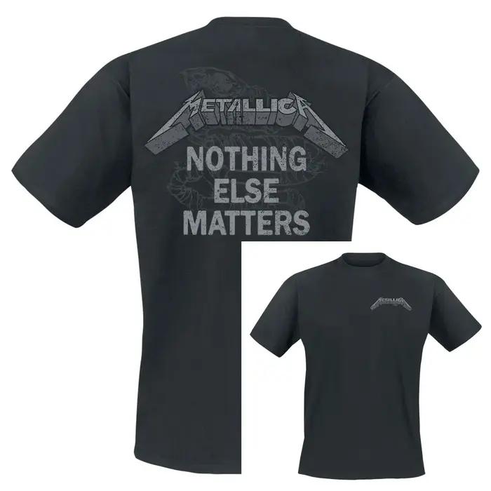 Meilleur T-shirt unisexe en coton avec motif Metallica, manches courtes, style décontracté, vintage,