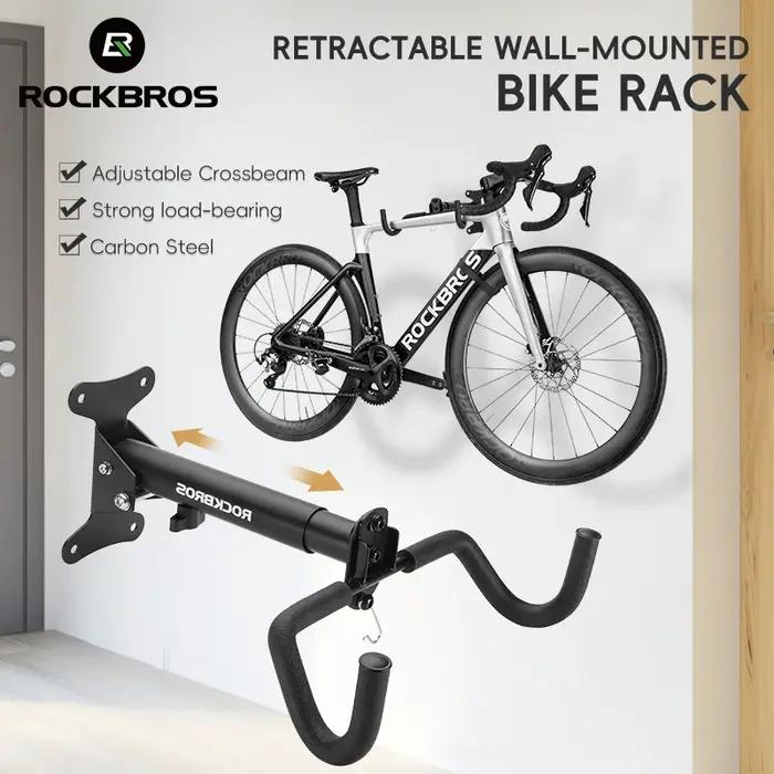 Support de Vélo Mural Réglable Conçu pour VTT et Vélos de Route Occasions Spéciales Garage Intérieur Rangement Pratique Élégant