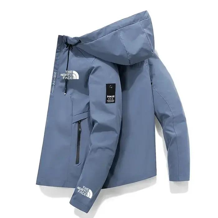 Nouvelle veste coupe-vent pour homme 2026, veste de baseball à capuche zippée, veste décontractée po