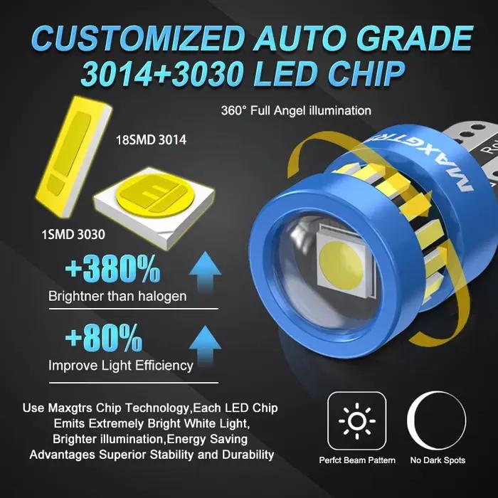 10 pièces W5W T10 LED lumières Canbus sans erreur voiture lumières pour Peugeot 4008 307 206 308 407