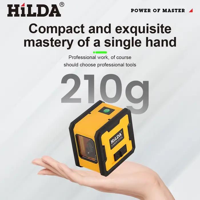 HILDA niveau Laser 2 lignes avec aimant sur le dos auto-nivelant nivellement automatique puissant ni