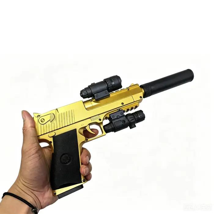 Pistolet Airsoft Desert Eagle Arme de Jeu Extérieur en Mousse Souple pour Parties de Tir en Plein Air Occasions Spéciales Cadeau d'Anniversaire Halloween