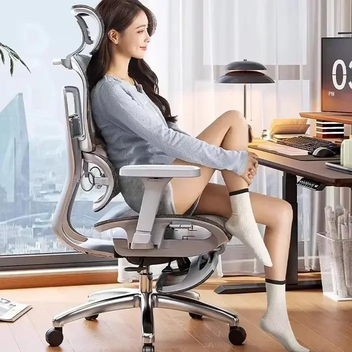 Chaise de bureau ergonomique de luxe en style nordique pour salon et bureau, confort et élégance pour homme et femme, mobilier moderne pour intérieur