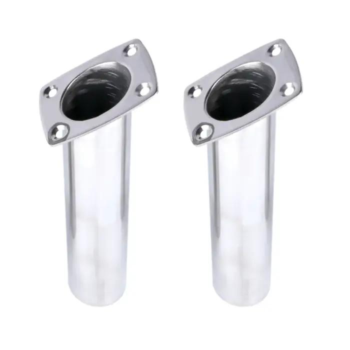 Accessoire de bateau 2 pièces support de canne à pêche encastré en acier inoxydable 316 accessoire d