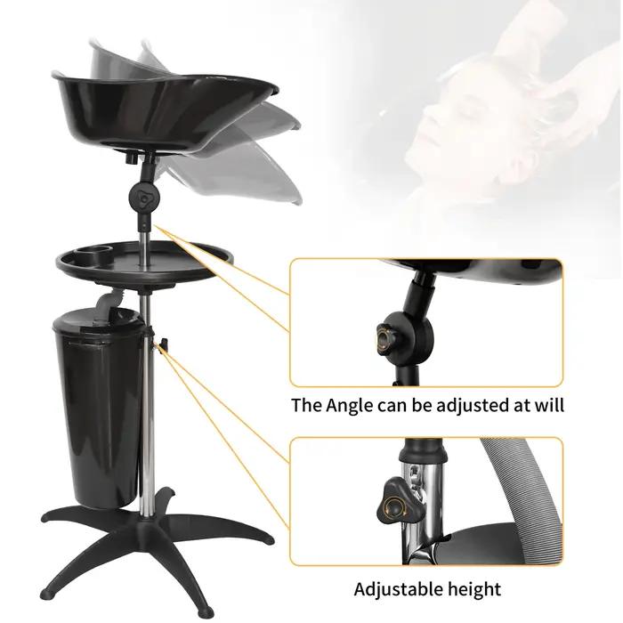 Filles à shampoing portable réglable recommandé, évier de coiffeur, bassin de lavage mobile pour che
