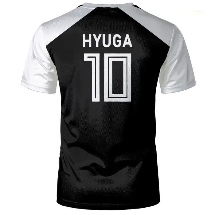 Capitaine Tsubasa Anime Tshirt Hyuga Animation Cosplay à manches courtes 3D Imprimé Football Jersey