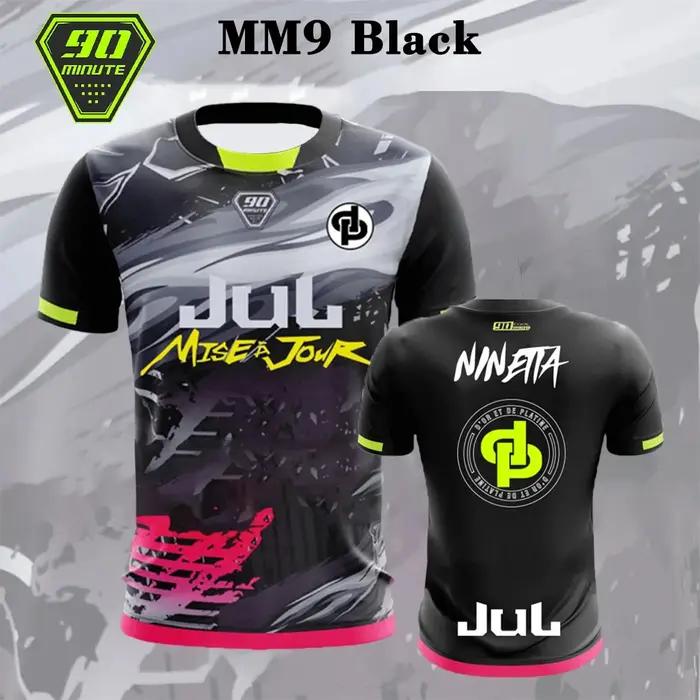 Jersey 90 Minute Mm9 vêtements de rue pour hommes imprimé en 3d T-shirt respirant à séchage rapide h