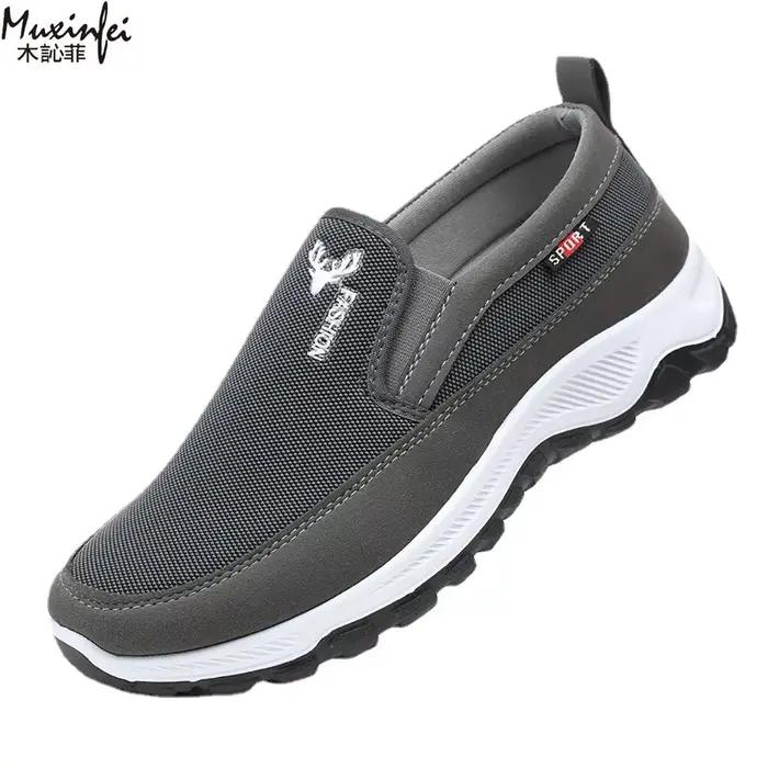  Chaussures pour hommes espadrilles décontractées été respirant maille imperméable en plein air san