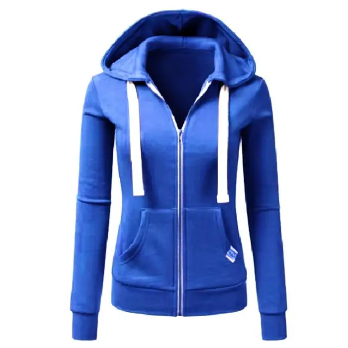 Sweat à capuche de sport personnalisé pour femmes, nouvelle mode automne/hiver, manches longues, cor