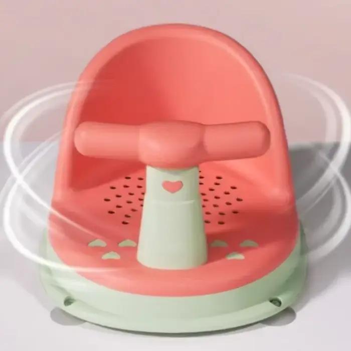 Siège de douche anti-brûlure pour bébé avec ventouse support de bain portable nouveau-né siège de jeu accessoire de croissance pour enfants moments de bain sécurisés avec bébé