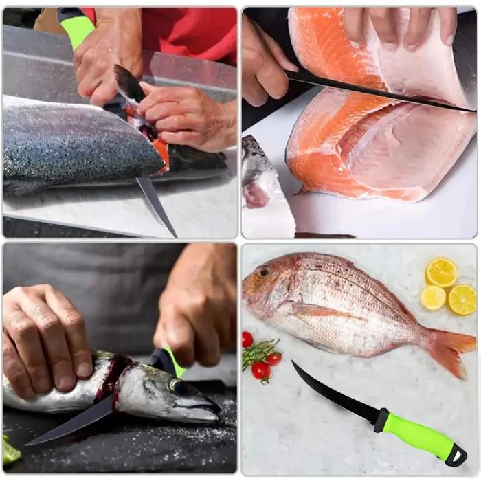 Couteau à désosser pour filet en acier inoxydable, pour couperet à viande de poisson, couteau de bou