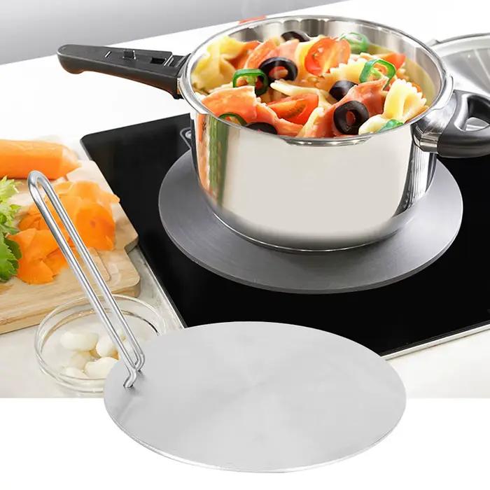 Plaque d'anneau de diffuseur de chaleur de cuisinière à gaz et électrique en acier inoxydable, adapt