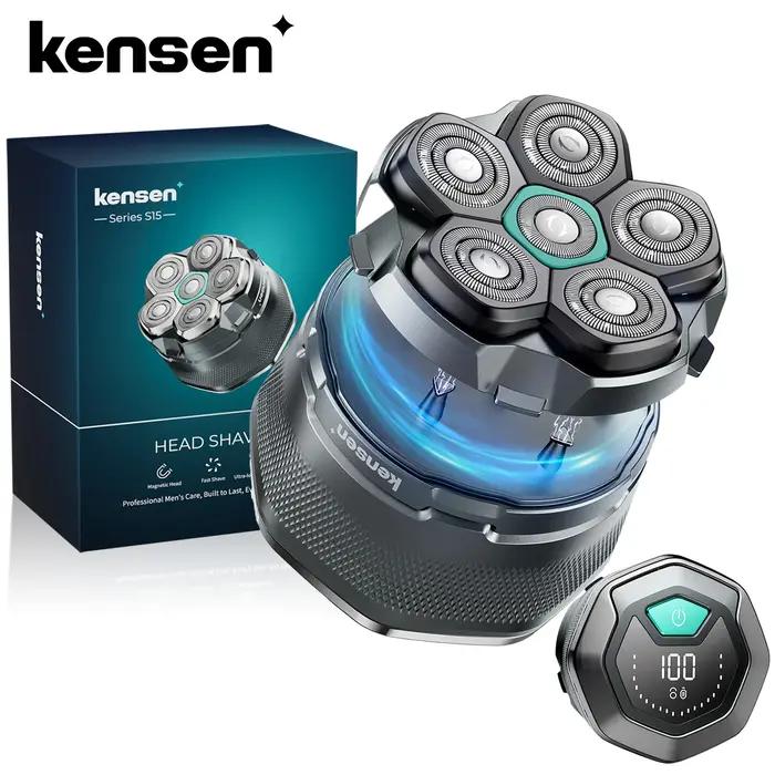 KENSEN 6D rasoir électrique flottant magnétique pour hommes tête humide/sèche rasoir tondeuse à chev