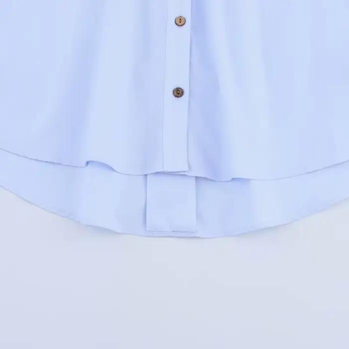 HXAO 2025 chemise femme été culture chemises et chemisiers surdimensionnés blanc bleu Rose marron ch