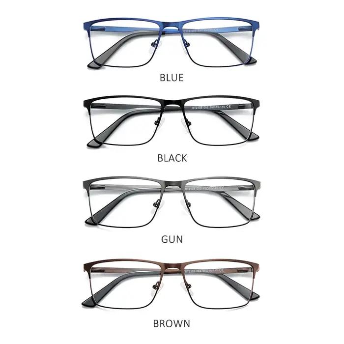 ZENOTTIC hommes alliage de titane lunettes optiques cadre mode mâle lunettes carrées ultraléger méta
