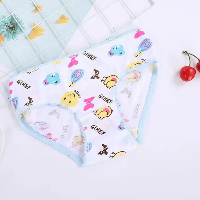12 pièces/lot culottes en coton filles enfants slips courts sous-vêtements pour enfants enfant dessi