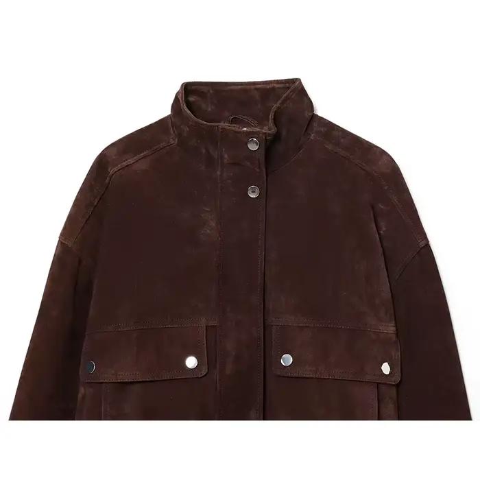 Vestes d'automne pour femmes, nouvelle mode, grande poche, élégantes, amples et chaudes, manteaux Ch