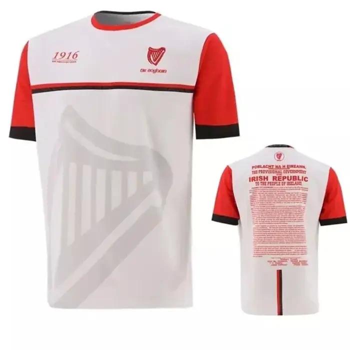 1916 maillot de commémoration 3D imprimé sport Football T-Shirt Collins maillot de commémoration Irl