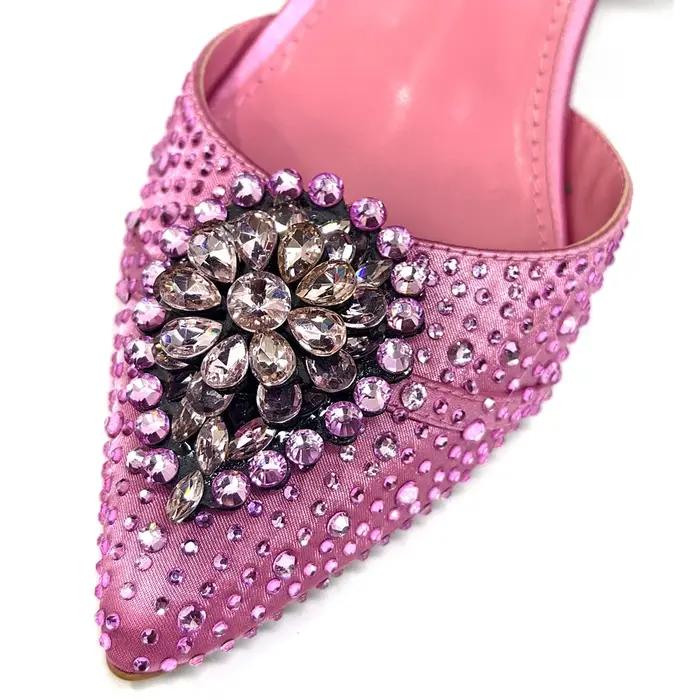 Venus Chan Ensemble de chaussures et de sacs papillon rose au design italien élégant pour femme – Pa