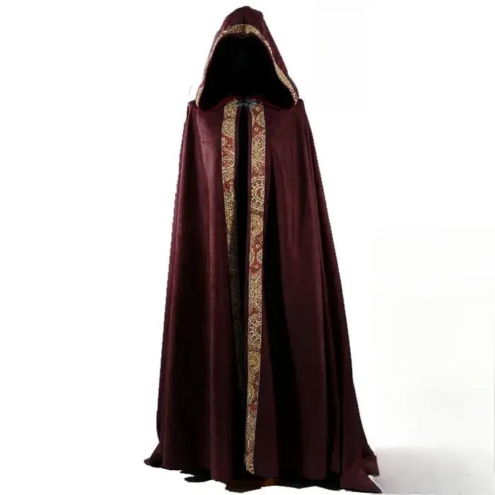 Cape à capuche gothique Vintage pour hommes et femmes, manteau d'halloween, Vampire, diable, magicie