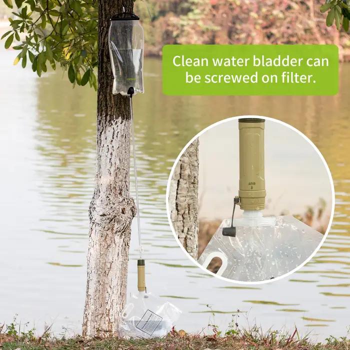 Miniwell - Filtration d'eau portable de survie en plein air pour le camping, la randonnée, l'escalad