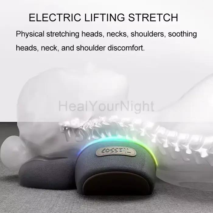 Oreiller électrique de Massage du cou, masseur de cou à vibrations chauffantes, Traction cervicale d