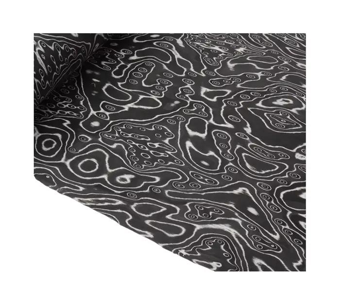L:2.5 mètres largeur: 580mm T:0.5mm texture de perle de glace noire placage de bois matériaux de tra