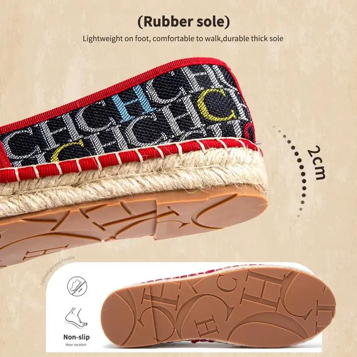 CHCH chaussures de plage pour femmes printemps nouveau tissu à la main chaussures plates à fond de c