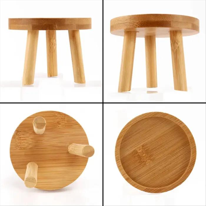 Support de plante en bois pour intérieur et extérieur, support de base de pot de fleur, tabouret hau