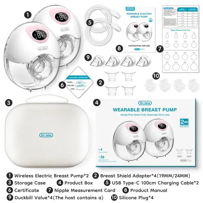 Tire-lait électrique portable Mamijoy 4 modes 36 niveaux aspiration mains libres allaitement facile confortable occasions spéciales