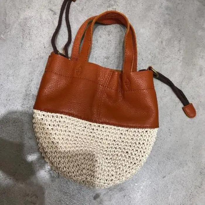 Sac à bandoulière en cuir véritable pour femmes, nouveaux produits d'été, fait à la main, couche de